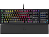 Teclado gaming - NEWSKILL Serike V2, Por Cable, Iluminación RGB, Con reposabrazos, Negro