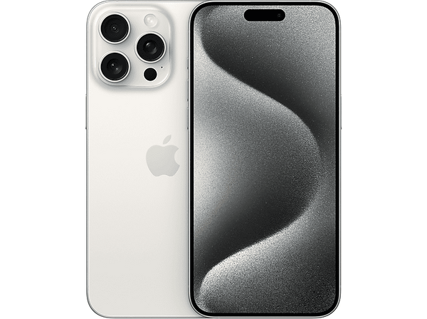Apple iPhone 15 Pro Max, Titanio Blanco, 256 GB, 5G, 6.7"  Pantalla Super Retina XDR, Chip A17 Bionic, iOS