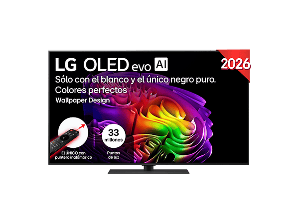 TV OLED 55" - LG OLED55G66LS, OLED 4K, Procesador Inteligente α11 AI Processor 4K Gen3, Smart TV, DVB-T2 (H.265), Gallery Design, Negro