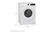 Lavadora secadora - Candy GWD 4968-S, 9kg/6kg, Motor Inverter SpeedDrive, 16 Programas, AI Silent Motion, Blanco