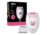 Depiladora - Braun Silk·épil 3 3-031, Depiladora de arranque con cable, Piel suave duradera, Cabezal rasuradora, Rosa