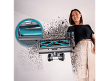 Aspirador escoba - Cecotececotec Conga Rockstar P50, 265 W, 50 min Autonomía, Filtro HEPA, Succión de 80 AW, Negro/Azul