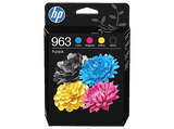 Cartucho de tinta - HP Original 963 CMYK, Negro, Cian, Magenta, Amarillo, Instant Ink, 6ZC70AE