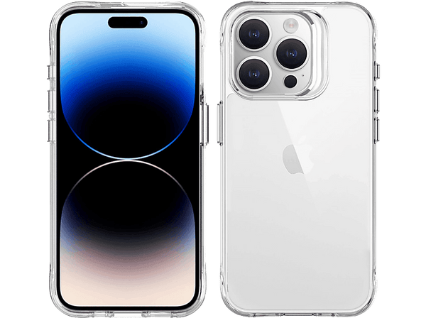 Funda - Muvit for Change Shockproof, Para iPhone 15 Pro, Resistente 2m, Materiales reciclables, Transparente