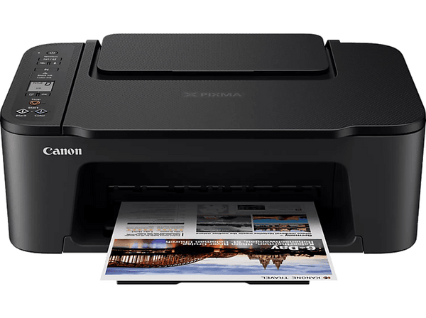 Impresora multifunción - Canon Pixma TS3550I, 2 cartuchos FINE (negro y color), 7.7 ppm, WiFi, Con PIXMA Print Plan, Negro