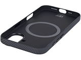 Funda - Isy ISC 3743, Compatible con iPhone 16, Resistente a golpes, Negro Carbón