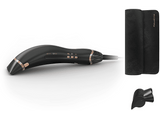 Secador - Rowenta Air motion, 1300 W, 3 Temperaturas, 3 Velocidades, Aire Frío, Hasta 170 km/h, Black Gama + Cromado