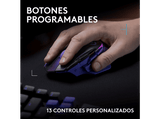 Ratón gaming - Logitech G G502 X Plus, Inalámbrico, Hero 44K, Interruptores híbridos Lightforce, Personalizable, RGB, PC-Mac, Negro y violeta