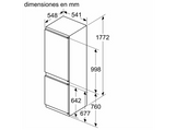 Frigorífico combi integrable- Balay 3KIE711S, Low Frost, 177 cm, 267 l, Cajón Fresh, Blanco