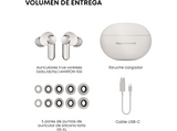 Auriculares True Wireless - Beyerdynamic Amiron 100, Autonomía 8h, Cancelación de Ruido Activa, Blanco
