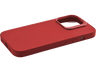 Funda - CellularLine SENSPLUSIPH15R, Para Apple iPhone 15, Silicona, Trasera, Antibacteriana, Rojo