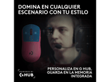 Ratón gaming - Logitech G Pro X3 Superstrike, Inalámbrico, 48.000ppp, Sensor Hero 2, Lightspeed-BT, Sistema respuesta háptica, 135hrs, PC-Mac, Rosa