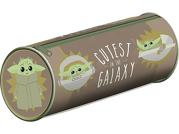 Estuche - Pyramid Star Wars: The Mandalorian (Cutest In The Galaxy) Barrel, Cremallera, Licencia Oficial Star Wars