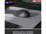 Ratón inalámbrico - Logitech Signature M650, Para manos grandes, Bluetooth-USB, Clics silenciosos, Windows, macOS, Personalizable, Negro