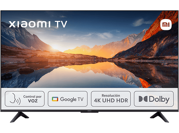 TV LED 65" - Xiaomi A 2025 65, HDR 4K, Smart TV (Google TV), Dolby Audio, DTS Virtual:X, Control por voz, Black