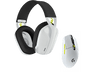 Auriculares gaming - Combo LogitechG G435 SE + Ratón gaming G305 SE LIGHTSPEED, Bluetooth/USB, PC/Mac, PS/Nintendo, Multiplataforma, Micrófono, Blanco