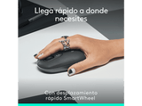 Ratón inalámbrico - Logitech Pop, 4000 ppp, Easy-Switch, Bluetooth, SmartWheel, Botones personalizables, Tecnología Silent Touch, PC-Mac, Negro