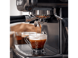 Cafetera express - Cecotec Power Espresso 20 Barista Steel & Grind, 20 Bares, Molinillo integrado, Vaporizador, Doble Thermoblock, 2200 W, Plata