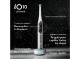 Cepillo eléctrico - Oral-B iO 10 Ultimate, Guía tiempo real 3D con app, 7 Modos, Sensor de presión, 1 Cabezal, Estuche de viaje de carga, Eclipse Gold