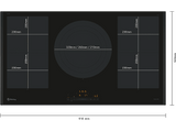 Placa de inducción - Balay 3EB999LH, 3 zone(s) zonas, 918 mm, Negro