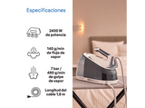 Centro de planchado - Braun CareStyle 5 IS5245BL, 2400 W, Golpe de vapor 480 g/min, 7 bar, Suela de Eloxal, Ergonómico, Azul
