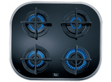 Placa de gas - Teka 10205083 CG.1 4G-AI-AL , 4 zonas, Gas butano, Polivalente, 59 cm, Negro