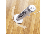 Ventilador de torre - Cecotec EnergySilence 8090 Skyline, 60W, Oscilación automática, 3 velocidades, Temporizador 2h, Asa, Base estable, Blanco
