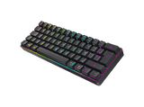 Teclado gaming - ISY IGK-5100-WT-ES, Mini RGB, Mecánico, Cable, Teclas iluminadas, Negro