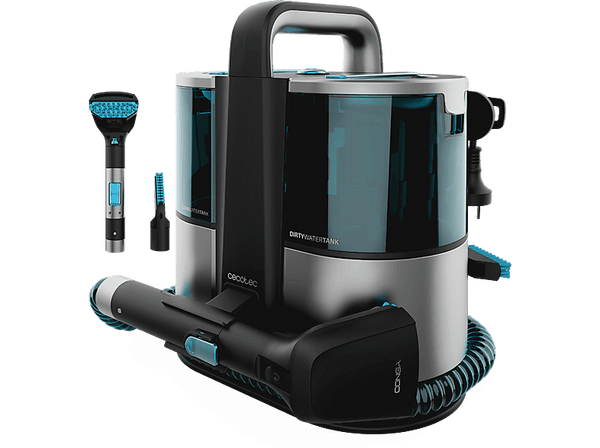 Aspirador sin bolsa - Cecotec Conga 4000 Carpet&Spot Clean XL, Tapicerías, 3en1, 400 W, Depósito 1 L, Depósito agua sucia 0.85L, Dark