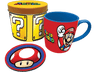 Pack Merchandising - Sherwood Super Mario, Taza cerámica + Caja metálica + Posavasos, Multicolor