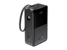 Powerbank - Baseus EnerFill Bipow 2 Pro, 30000mAh, 22.5W, Con cable retráctil Tipo-C, Carga bidireccional y simultánea, Pantalla inteligente, Negro