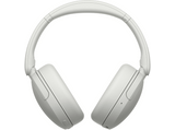 Auriculares inalámbricos - Sony WH-CH735NW, Noise Cancelling, 75h, Carga Rápida, Plegable, Bluetooth, Llamadas nítidas con IA, Blanco