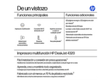 Impresora multifunción tinta - HP DeskJet 4320, Color, 8.5 ppm, WiFi 4, Negro cemento