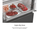 Frigorífico americano - Haier FD 70 Series 7 HFW7720EWMP,  No Frost, 200.6 cm, 477 l, Daylight LED, Wi-Fi, Inox