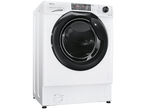 Lavadora secadora integrable - Haier Series 4 HWDQ90B416FWB-S, 9-5kg, 1600rpm, Inverter, Antibacterias, Blanco