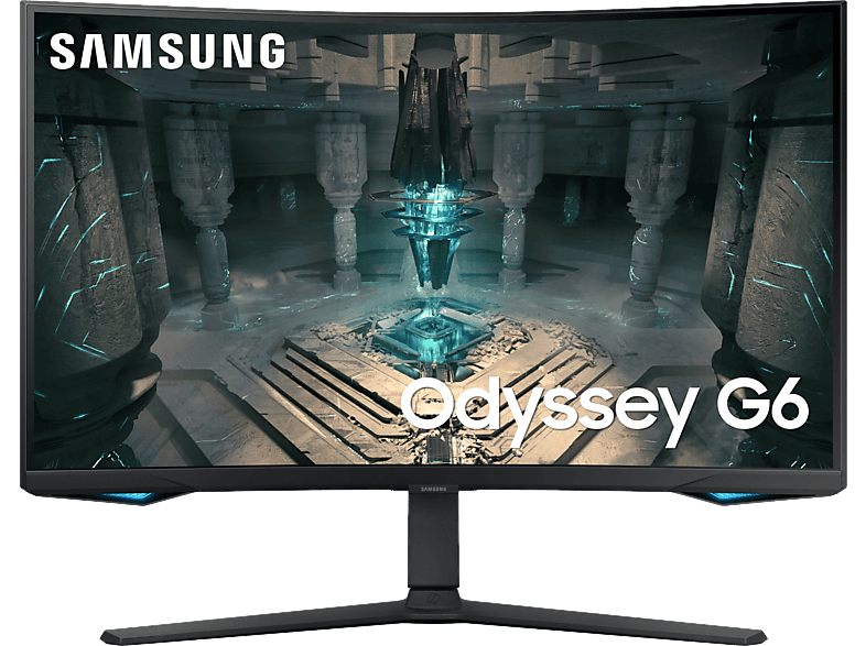 Monitor gaming - Samsung Odyssey G6 LS32BG650EUXEN, 32, QHD, 1ms, Max 240Hz, USB, HDMI, Negro