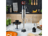Batidora de mano - Ufesa 1500 MAX, 1500 W, Función de velocidad TouchSpeed, Tecnología BladeFlex, 4 cuchillas, Plata