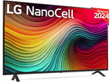 TV LED 65 - LG 65NANO82T6B, UHD 4K, Procesador Inteligente 4K α5 Gen7, Smart TV, DVB-T2 (H.265), Negro