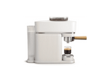 Cafetera express - Philips BAR302/20, De grano, Molinillo cerámico, 16 bares, Depósito 1,2 L, Blanca con portafiltro madera, Espresso en menos de 60 s