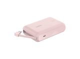 Powerbank - Belkin BPB021hqPK, 10000 mAh, 1x USB-C, Cable Integrado, Carga Rápida, 20W, Rosa