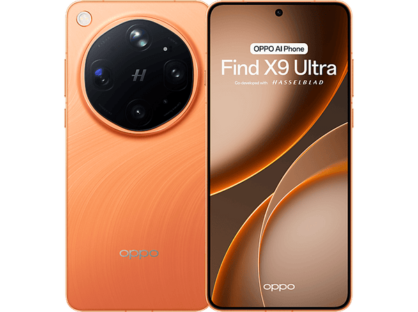 Móvil - OPPO Find X9 Ultra, Canyon Orange, 512GB, 12GB RAM, 6.82" AMOLED flexible QHD+, Snapdragon® 8 Elite Gen 5, 7050 mAh