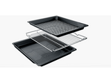 Horno a vapor - Bosch HRG572ES3,Serie 4, Multifunción, Pirolítico y por agua, Función Vapor añadido, Función AirFry, Inox