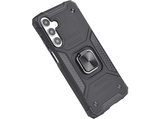 Funda móvil - ISY ISC 6109, Samsung, Galaxy A16 5G, Resistente al agua y golpes, Soporte Plegable Integrado, Negro
