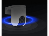 Cámara de vigilancia IP - Ezviz H8c PoE 2K, 2304 × 1296, Función de visión nocturna, Sensor CMOS, Vista panorámica, Seguimiento automático, Blanco