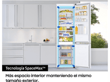 Frigorífico combi -  Samsung SMART AI RB38C605DWW/EF, No Frost, 203cm, 390l, Mono Cooling, WiFi, Blanco