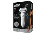Depiladora - Braun Silk·épil 9 9-030, Depiladora en seco y en mojado, Piel suave duradera, +2 Accesorios de rasurado y recorte, Plata