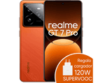 Móvil - realme GT 7 Pro, Naranja, 256 GB, 12 GB RAM, 6.78  AMOLED Full HD+ 120Hz, Qualcomm Snapdragon® 8 Elite, 6500 mAh + Cargador 120W