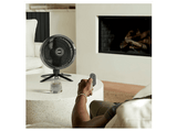 Ventilador de pie - Shark FlexBreeze Pro Mist, 36W, 5 Velocidades, 2 Modos SmartBreeze, Modo Sobremesa, 20m Alcance, Interior/exterior, Gris antracita