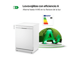 Lavavajillas - LG DF273FW,  14 servicios, 10 programas, 60 cm,  QuadWash™, Blanco