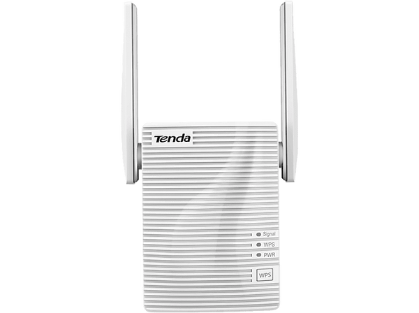 Repetidor Wi-Fi - Tenda A15, Doble banda 5 GHz y 2.4 GHz, Puerto Ethernet, Modo AP, 2 antenas, Blanco